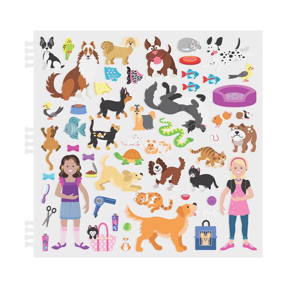 9429 - Pet Place Puffy Sticker Activity Book 