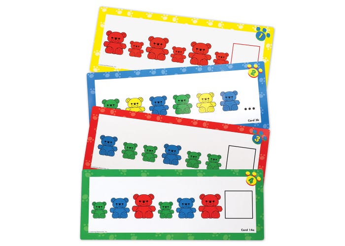 LER0753-THREE BEAR FAMILY® DOUBLE-SIDED PATTERN CARDS