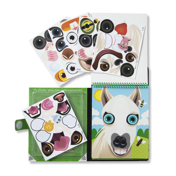 30512 - On the Go Make-a-Face Pets Reusable Sticker Pad