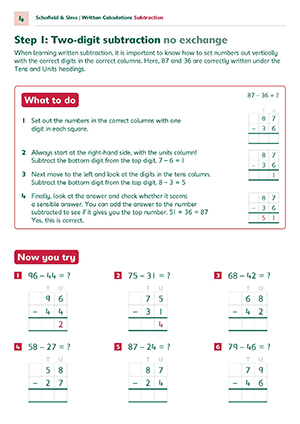 Written Calculation: Subtraction Answers