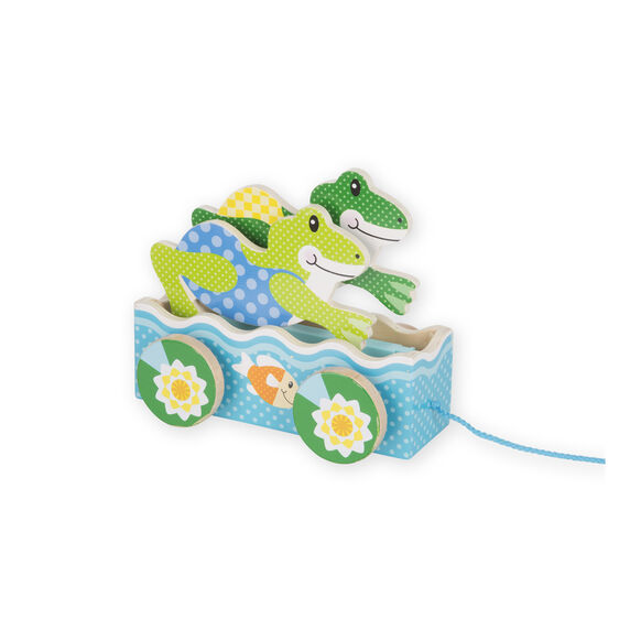 3615 - FIRST PLAY Friendly Frogs Pull Toy