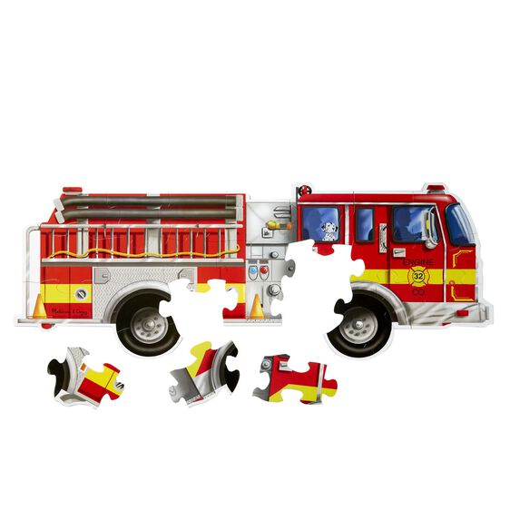 436 - Giant Fire Truck Floor Puzzle (24 pc)