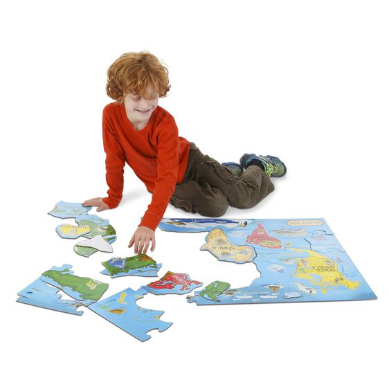 446 - World Map Floor Puzzle (33 pc)