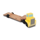 4577 - Flatbed Trailer with Excavator