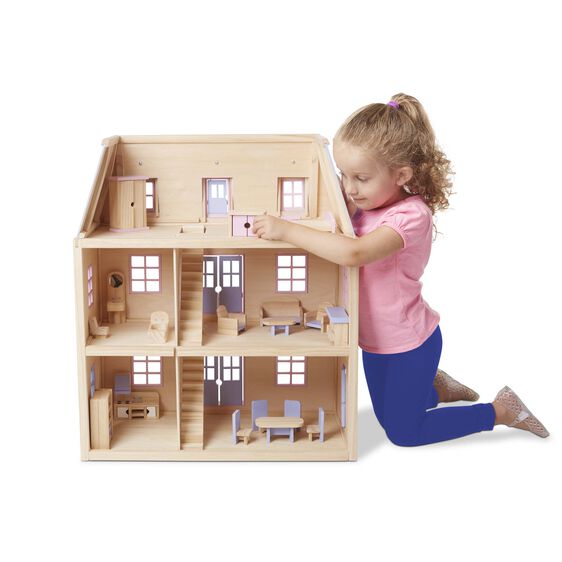 4588 - Multi-Level Wooden Dollshouse