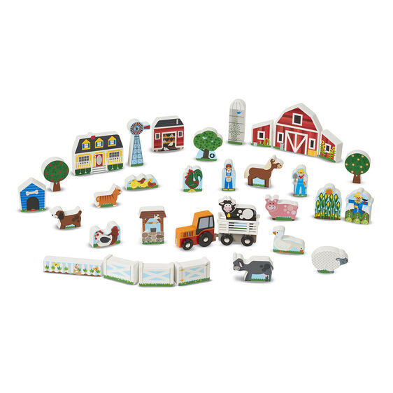 4800 - Wooden Farm and Tractor Play Set