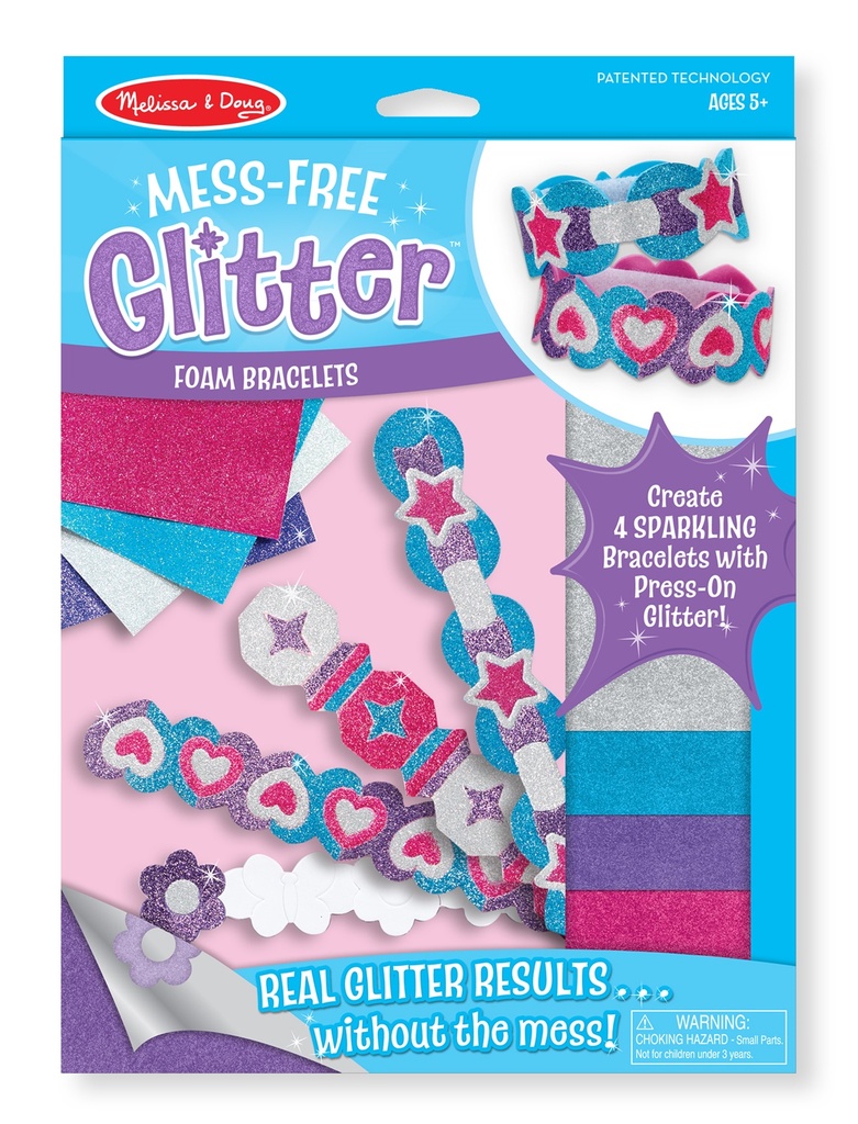 9506 - Foam Bracelets - Mess Free Glitter
