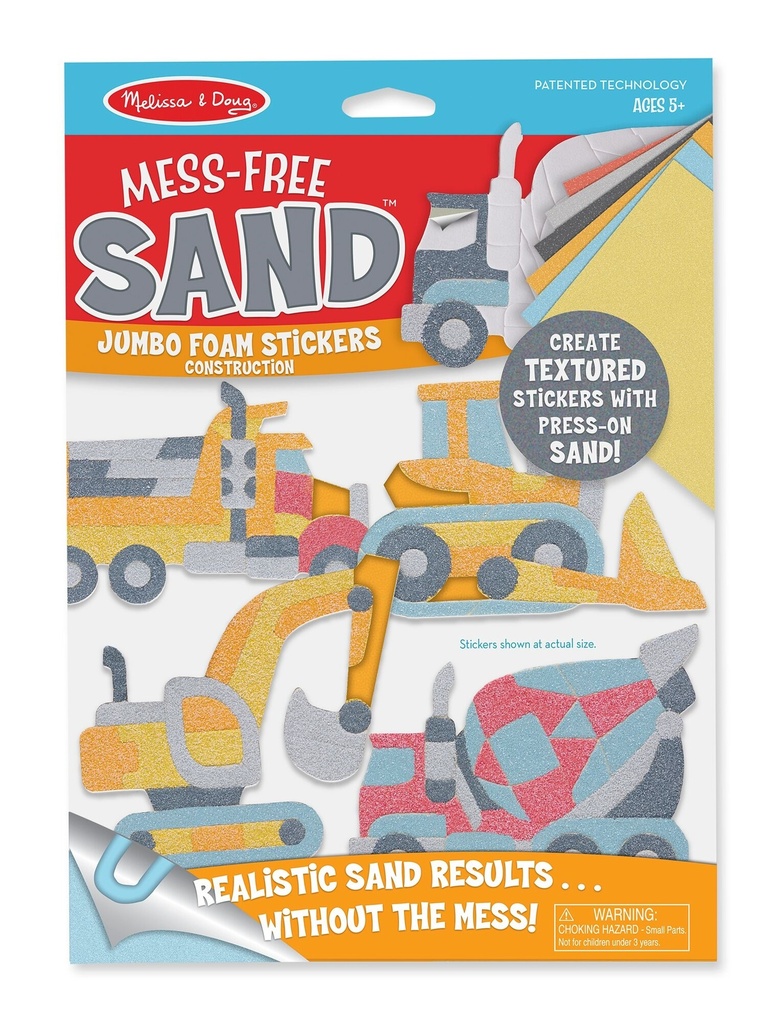 30041 - Mess Free Sand Stickers - Construction