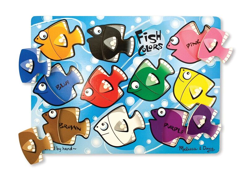 3268 - Fish Colours Mix 'n Match Peg Puzzle