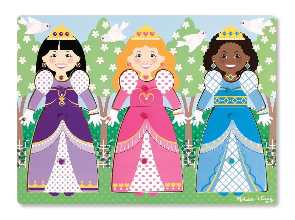9056 - Dress-Up Princesses Peg Puzzle
