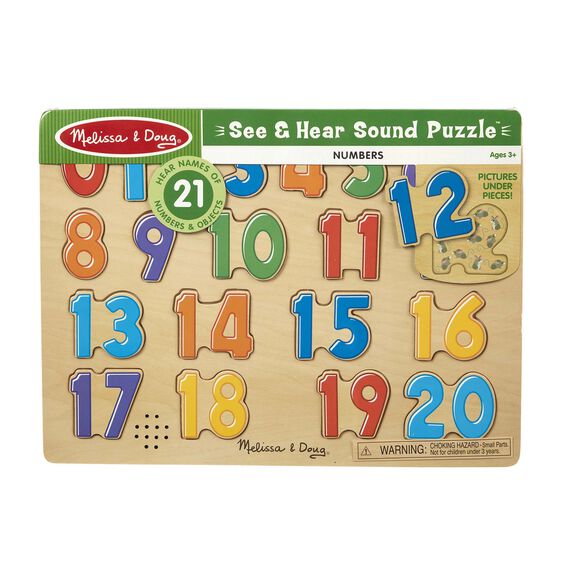 339 - Wooden Sound Puzzle - Numbers