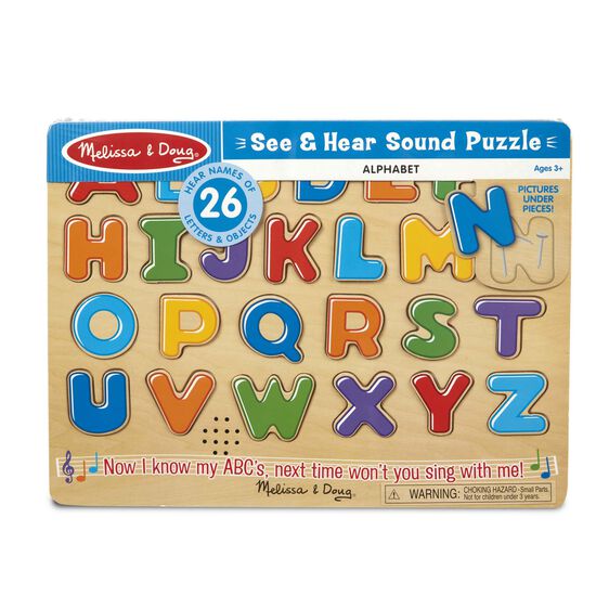 340 - Wooden Sound Puzzle - Alphabet
