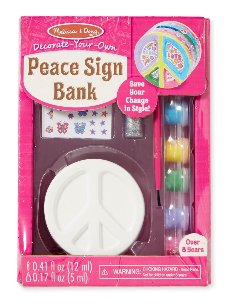 9537 - Peace Sign Bank DYO