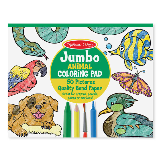 4200 - Jumbo Colouring Pad - Animals