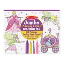 4263 - Jumbo Colouring Pad - Princess &amp; Fairy