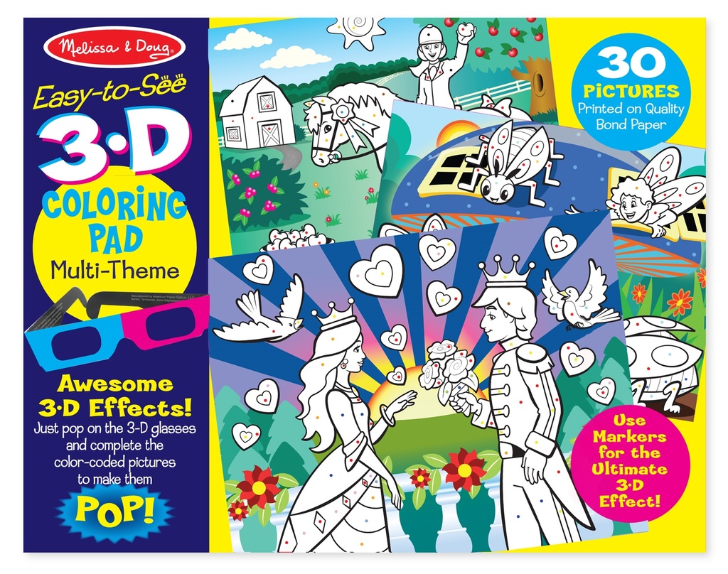 9963 - Girl 3D Colouring In Book
