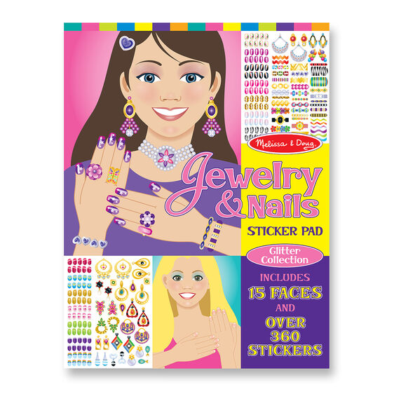 4223 - Jewelery and Nails Glitter Sticker Pad