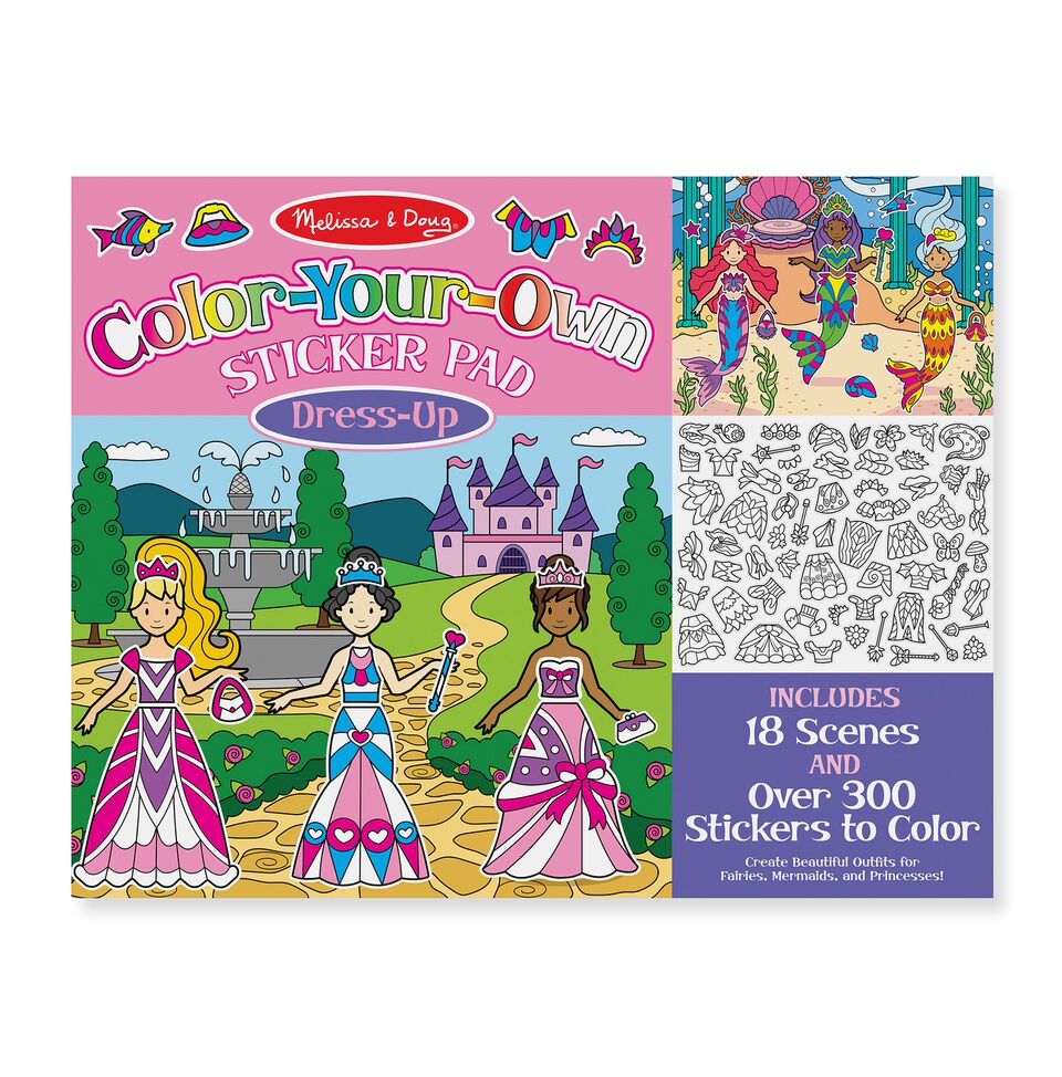 9469 - Colour Your Own Sticker Pad - Dress Up