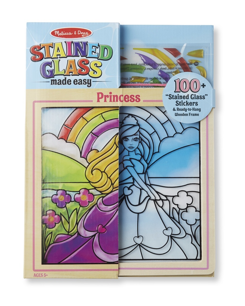 9435 - &quot;Stained Glass&quot; princess - sticker by number