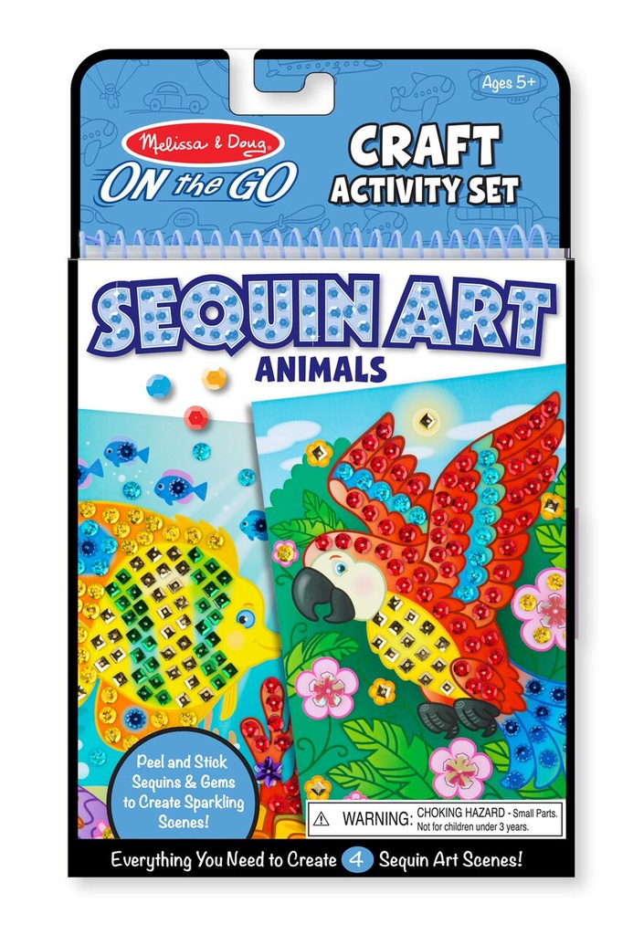 9438 - On the Go - Sequin Art - Animals
