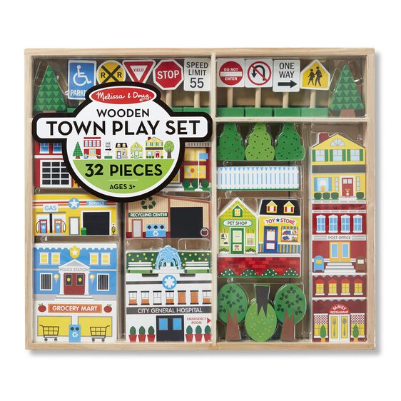 4796 - Wooden Town Play Set