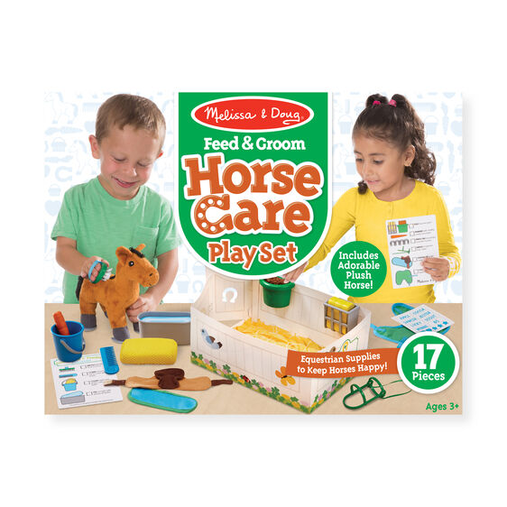 8537 - Feed &amp; Groom Horse Care Play Set