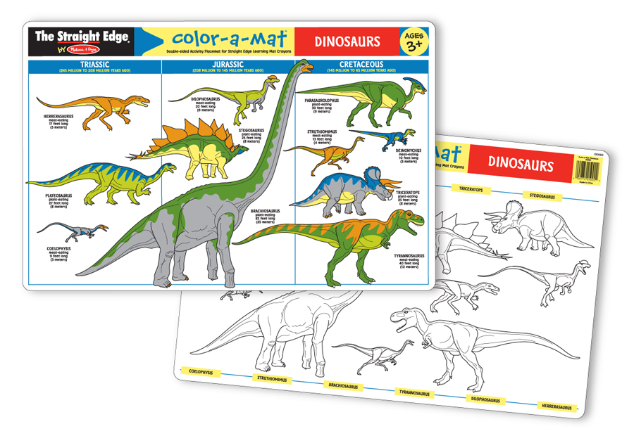 5027 - Dinosaurs - Colour-A-Mat (Bundle of 6)
