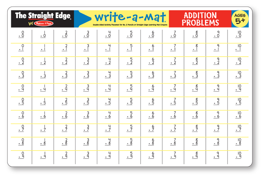 5031 - Addition Problems Write-A-Mat (Bundle of 6)