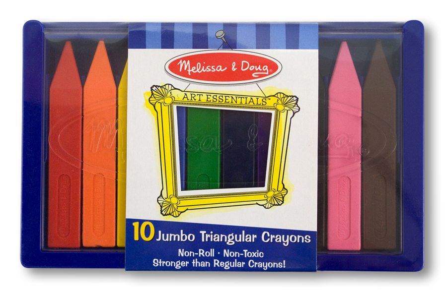 4148 - Jumbo Triangular Crayons (10 pc)
