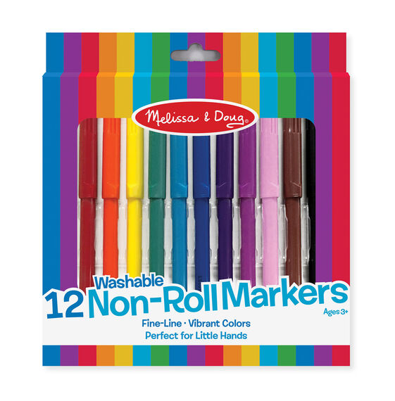 4221 - Non-Roll Fineline Markers (12 pc)