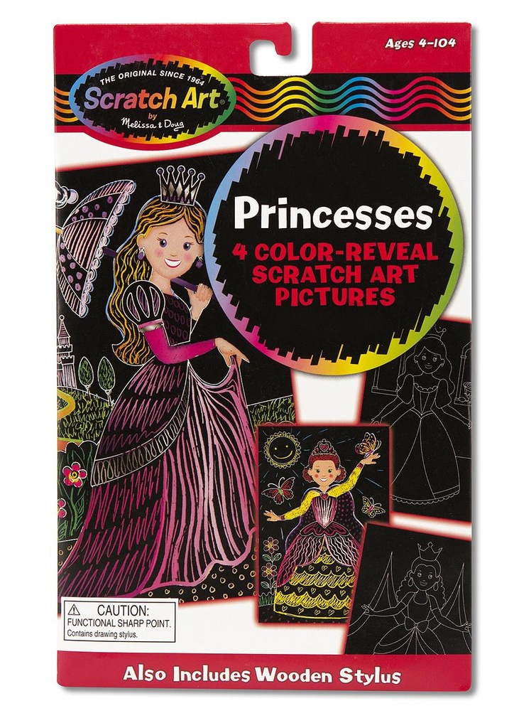 5958 - Colour Reveal Princesses Scratch Art