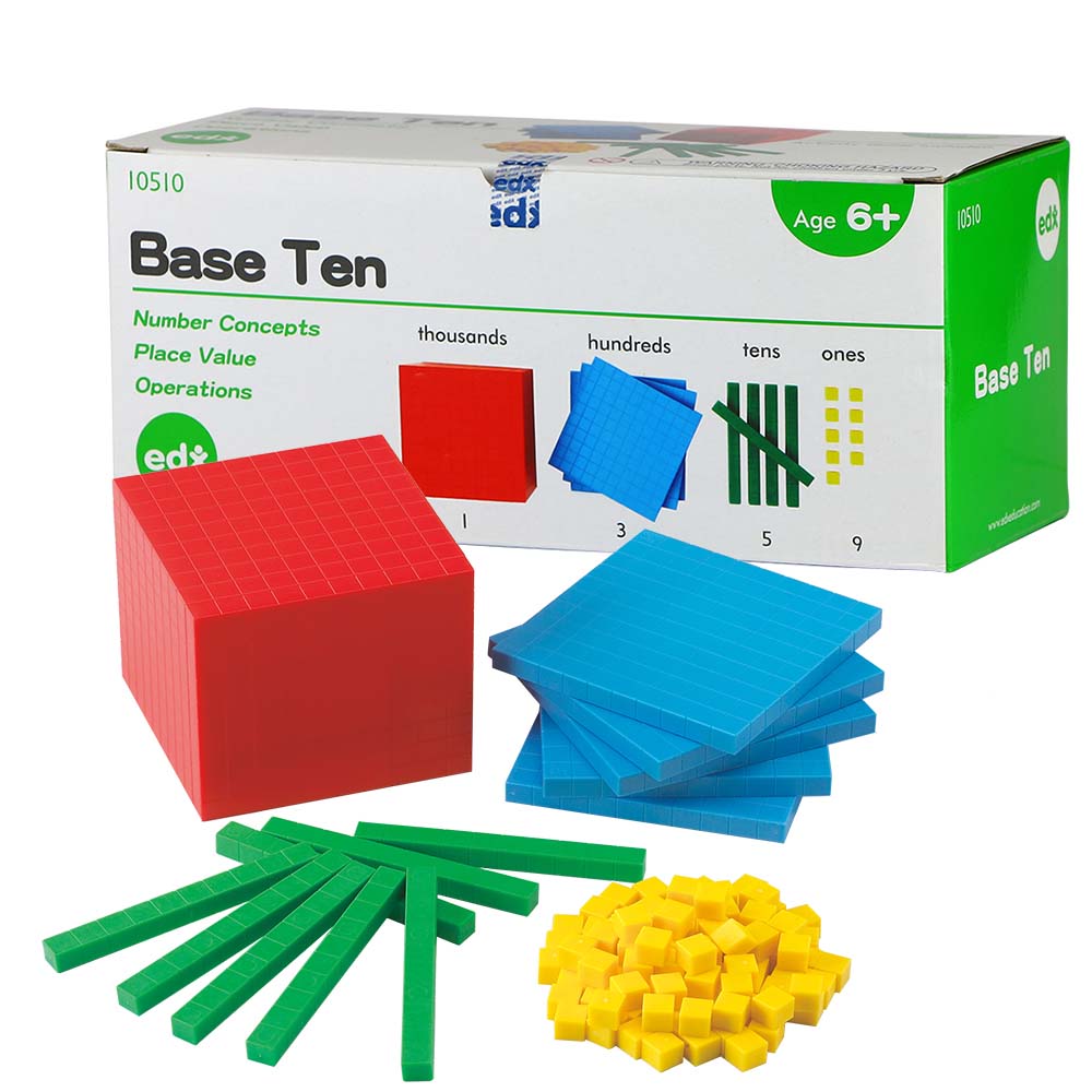 EDX10510 - Base Ten - Plastic Set of 4 Colour - 121pcs Box