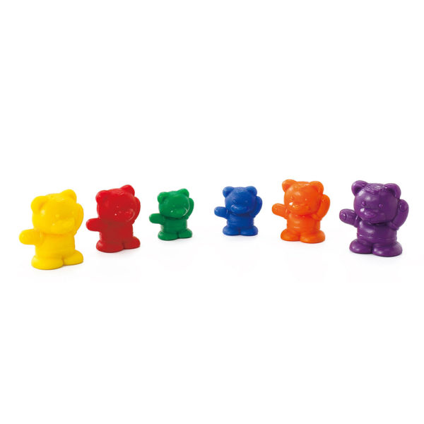 EDX13100P - Counters - Bears Weighted 6 Colours - 96pc Polybag