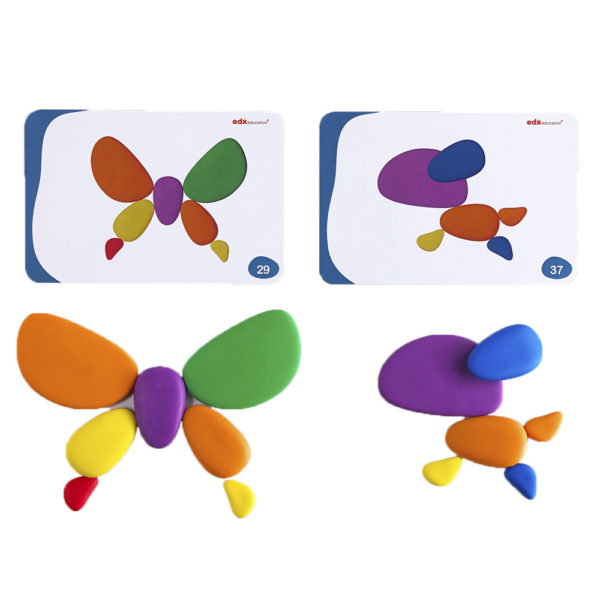 EDX13208 - Rainbow Pebbles - Activity Set - 20 Cards - 36pcs