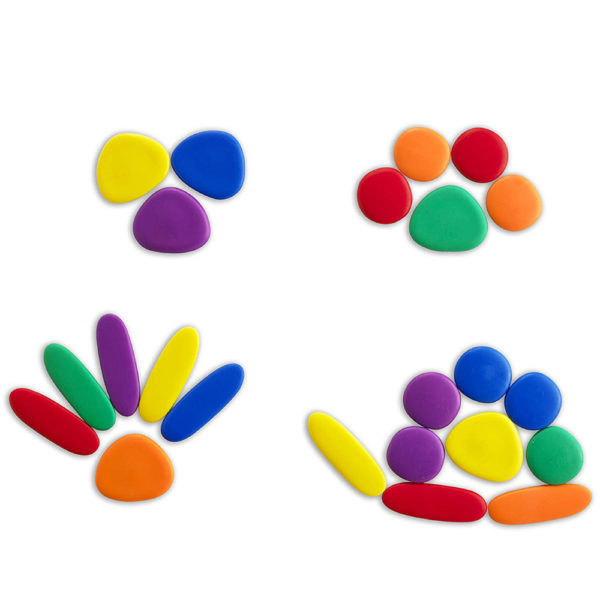 EDX13209 - Rainbow Pebbles - Junior Activity Set - 6 Colours