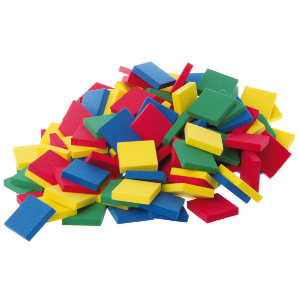 EDX13300 - Colour Tiles - Foam 4 Colours - 400pcs Polybag