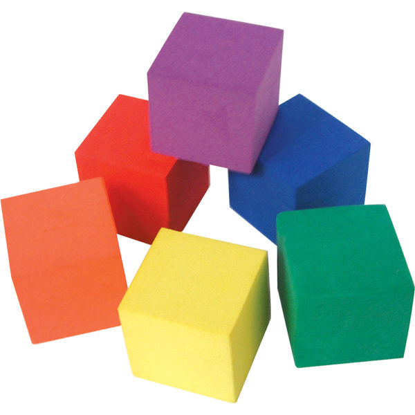 EDX13570 - Colour Cubes - Foam 20mm - 100pcs Polybag
