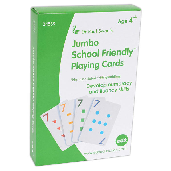 EDX24539 - Playing Cards - JUMBO Child Friendly - 56pcs
