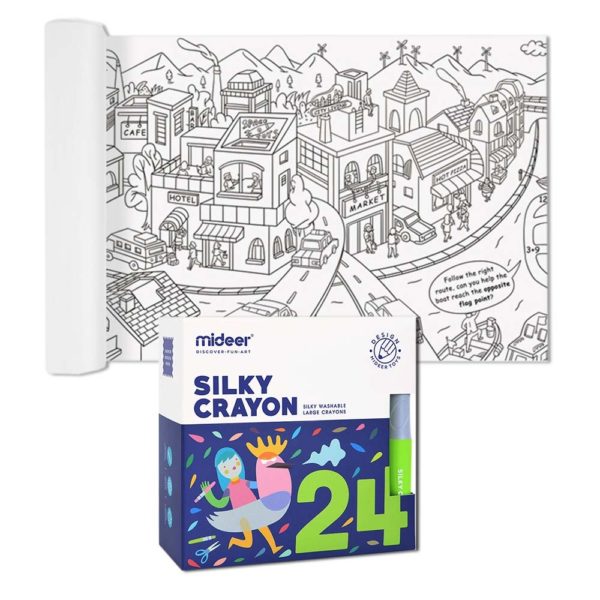 GBK-MD4088 - Mideer Giant Colouring Roll - City