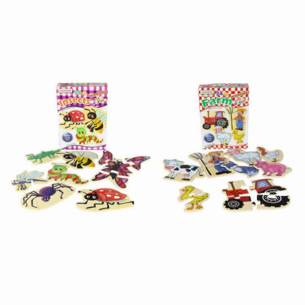 GBK-MK001 - Mini Puzzles - Insects Puzzle &amp; Farm Animal Puzzle