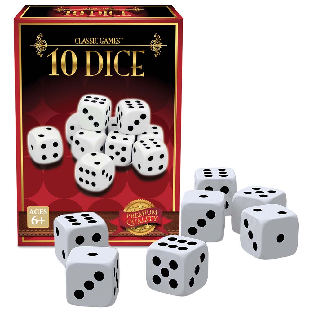 AM-ST042 - Classic Games - 10 x High-Quality Dice