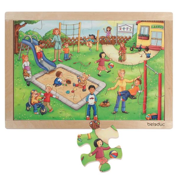 B12001 - Frame Puzzle Kindergarten 24pc 40 x 27 x 10 cm