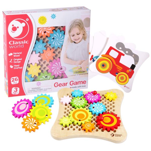CW2806 - Gear Game with Activity Cards - 18pcs