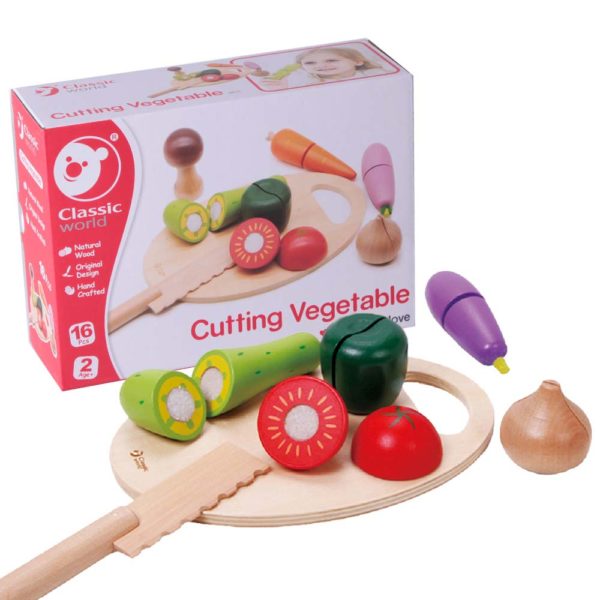 CW2825 - Pretend &amp; Play - Cutting Vegetable - 9pcs