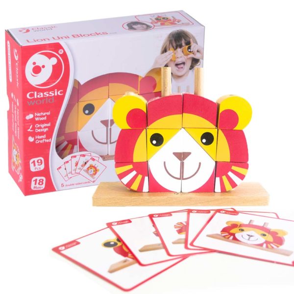 CW5106 - Lion Uni Blocks with Activity Cards