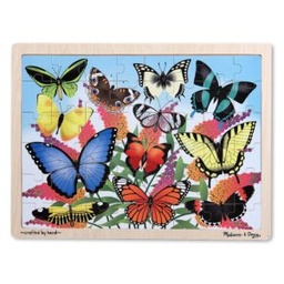 [2910] 2910 - Butterfly Garden Wooden Jigsaw Puzzle (48 pc)