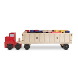 [2758] 2758 - Big Rig Building Truck Wooden Set