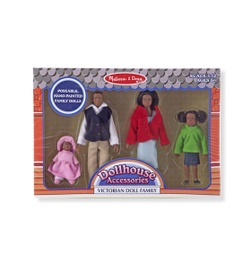 [2689] 2689 - African-American Victorian Doll Family