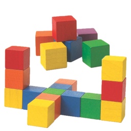 [EDX13544] EDX13544 - Colour Cubes - Wooden 20mm - 102pcs Polybag