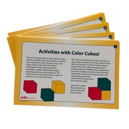 [EDX13548] EDX13548 - Colour Cubes - Wooden 20mm with Cards - 102pcs